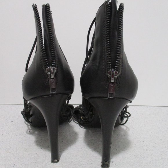 *BAR III Black MOD 'Annette' Strappy Studded Pumps - Picture 4 of 7